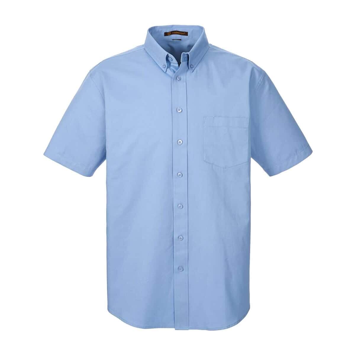 Foundation Short Sleeve Cotton Twill Dress Shirt with Teflon - M582