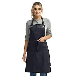Store Name Espresso Bib Apron with Pocket - RP123