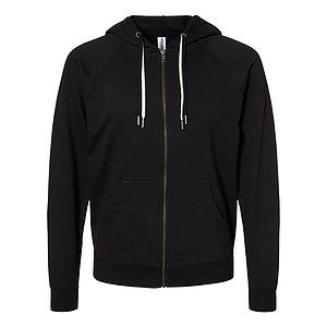 Unisex Icon Lightweight Loopback Terry Full-Zip Hooded Sweatshirt - SS1000Z