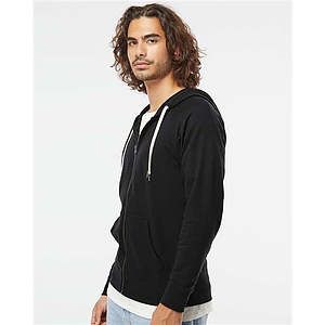 Unisex Icon Lightweight Loopback Terry Full-Zip Hooded Sweatshirt - SS1000Z