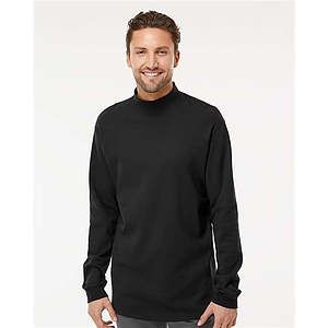 Jersey Interlock Mockneck Long Sleeve T-Shirt - KF4600