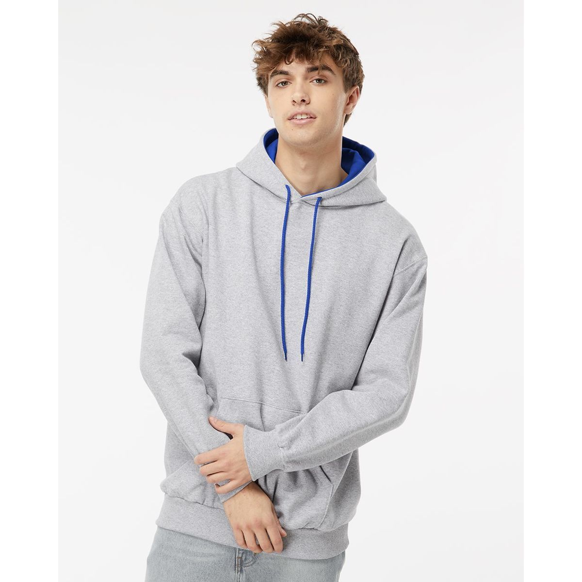 Two-Tone Hooded Sweatshirt - KF9041