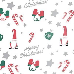 Christmas Gnomes Tissue Paper 20" x 30"