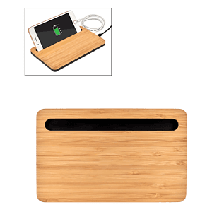 5W Bamboo Desktop Wireless Charger