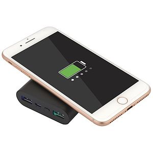 UL Cert Tri-Way Wireless & Power Bank - 5000 mAh