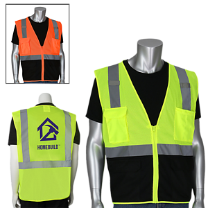 Five Pocket Black Bottom Front Value Mesh Vest