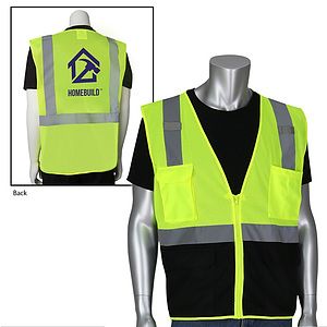 Five Pocket Black Bottom Front Value Mesh Vest