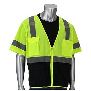 Class 3 Five Pocket Black Bottom Front Value Vest
