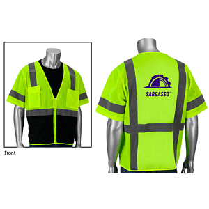Class 3 Five Pocket Black Bottom Front Value Vest