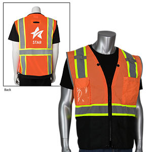 Two-Tone 11 Pocket Tech-Ready Mesh Surveyors Vest 