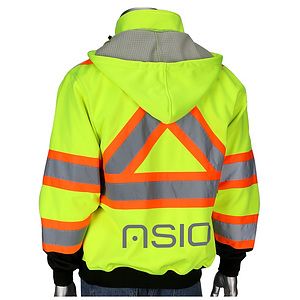 Two-Tone X-Back Full Zip Grid Fleece Sweatshirt