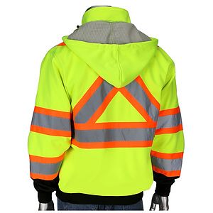 Two-Tone X-Back Full Zip Grid Fleece Sweatshirt