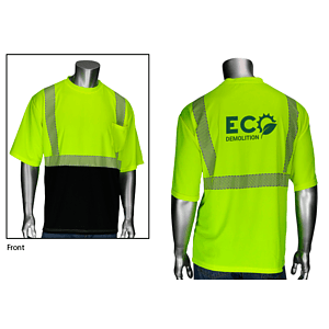 Class 2 Short Sleeve Black Bottom Front T-Shirt