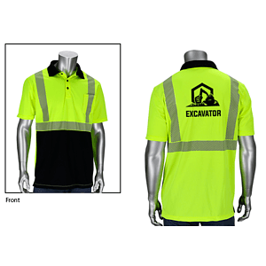 Class 2 Polo Shirt with Black Bottom Front