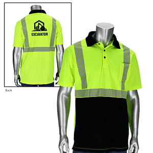 Class 2 Polo Shirt with Black Bottom Front