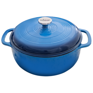 Lodge® 6 Qt Blue Enameled Cast Iron Dutch Oven