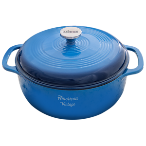 Lodge® 6 Qt Blue Enameled Cast Iron Dutch Oven
