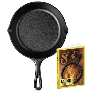 Lodge® 8" Cast Iron/Skillet Full Cookbook Gift Set