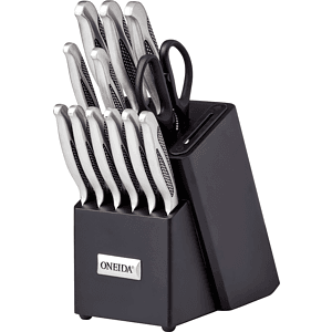 Oneida® 14 Piece Knife Set with Built-in Sharpener