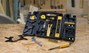 Tool Set with Tri-Fold Carrying Case