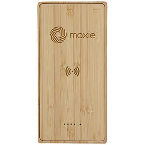 Bamboo 10,000mAh Solar/Wireless Powerbank