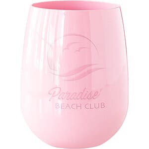 12 oz Colored Stemless Wine Glass