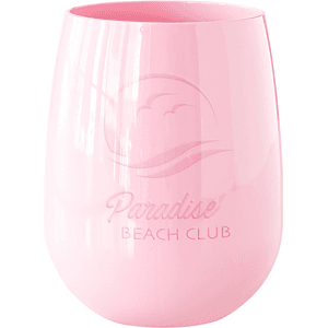 12 oz Colored Stemless Wine Glass