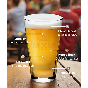 16 oz Clear Pint Glass
