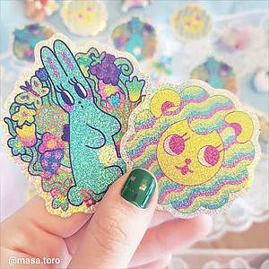 Glitter Sticker Singles