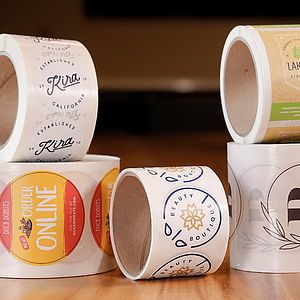Roll Labels (Semi-Gloss - Permanent)(Eco-Safe)