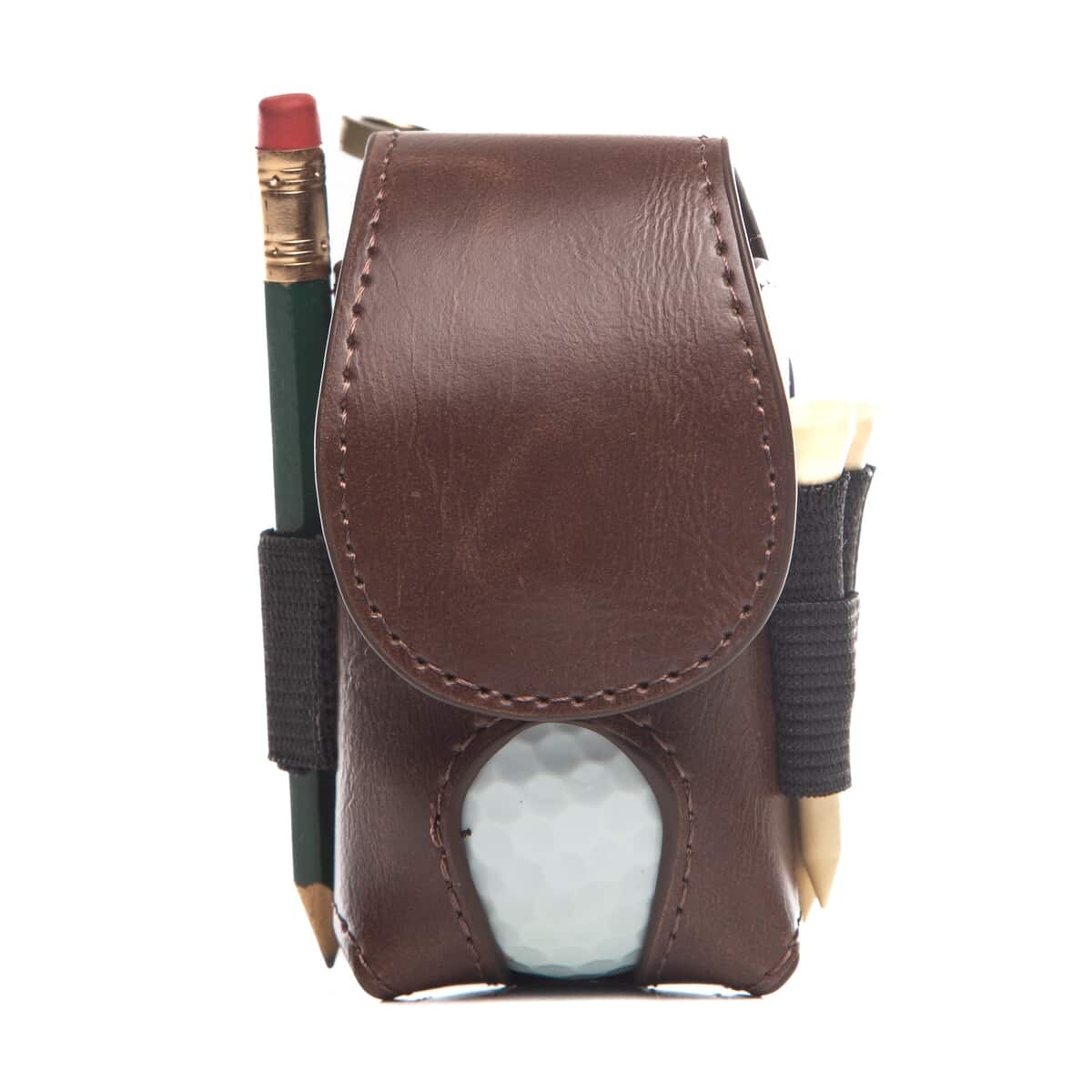 Azalea 2-Ball Clipper Pouch - Brown