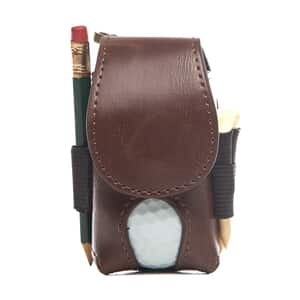 Azalea 2-Ball Clipper Pouch - Brown