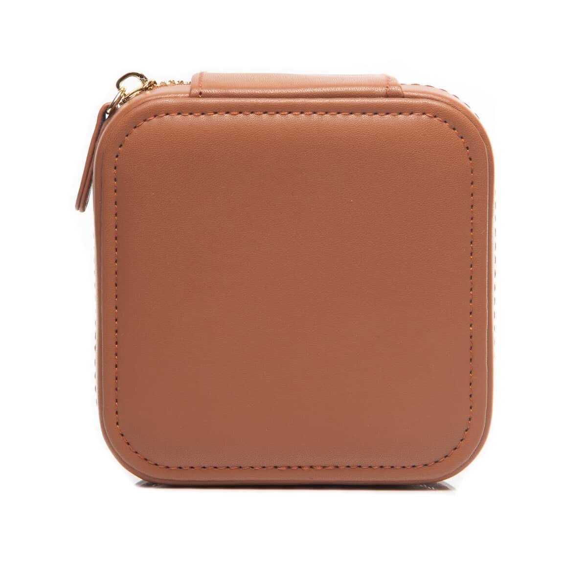 Eco Deluxe Sandra Jewelry Case - Caramel