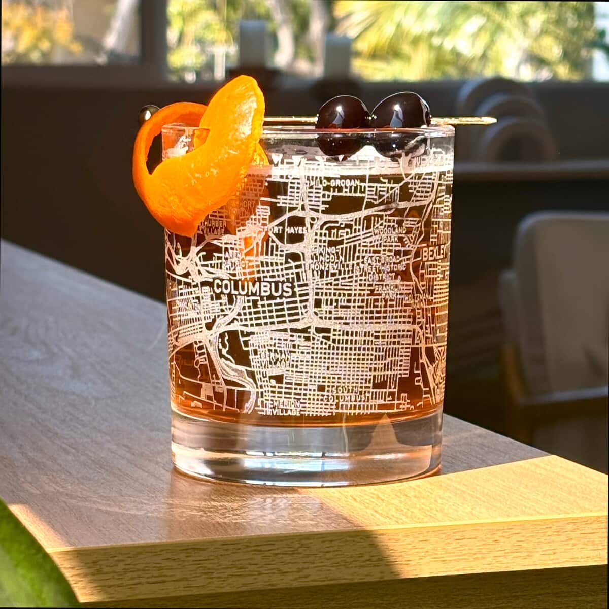 Del Mar DOF Glass - 2 Glasses - Branded Black Box - Full Wrap Imprint