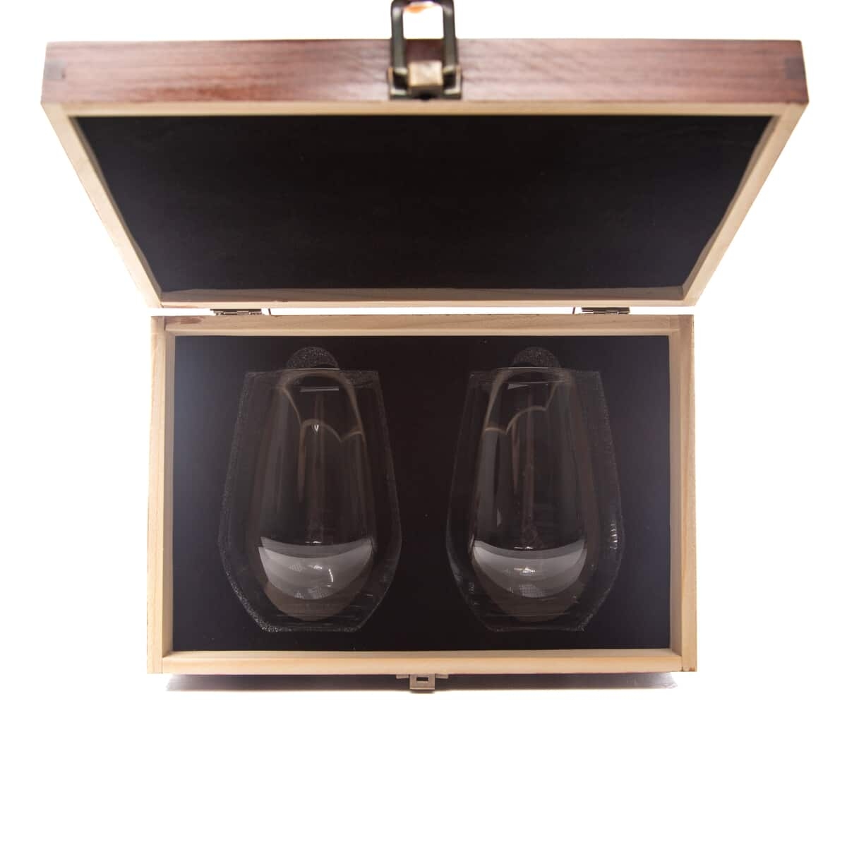 Santa Fe Wine Glass - Set of 2 - Wood Box