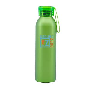 20 Oz. Aluminum Bottle With Silicone Carrying Strap