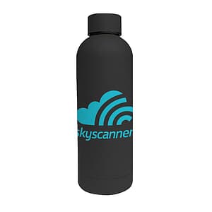17 oz Double Wall Stainless Steel Bottle With A Rubberized Finish