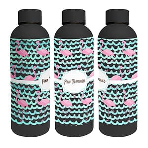 17 oz Double Wall Stainless Steel Bottle With A Rubberized Finish