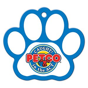 Full Color Luggage Tags Paw Print