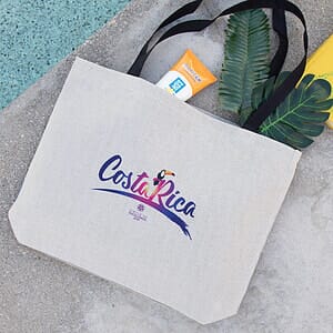 Burlap Beach Bag