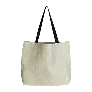 Burlap Beach Bag