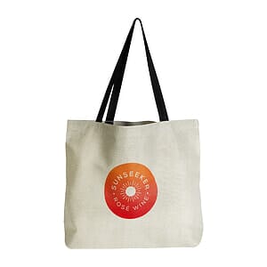 Burlap Beach Bag