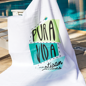 35 X 60 100% cotton waffle towel