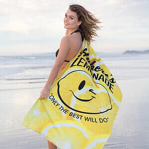 Microfiber Velour Beach Towel