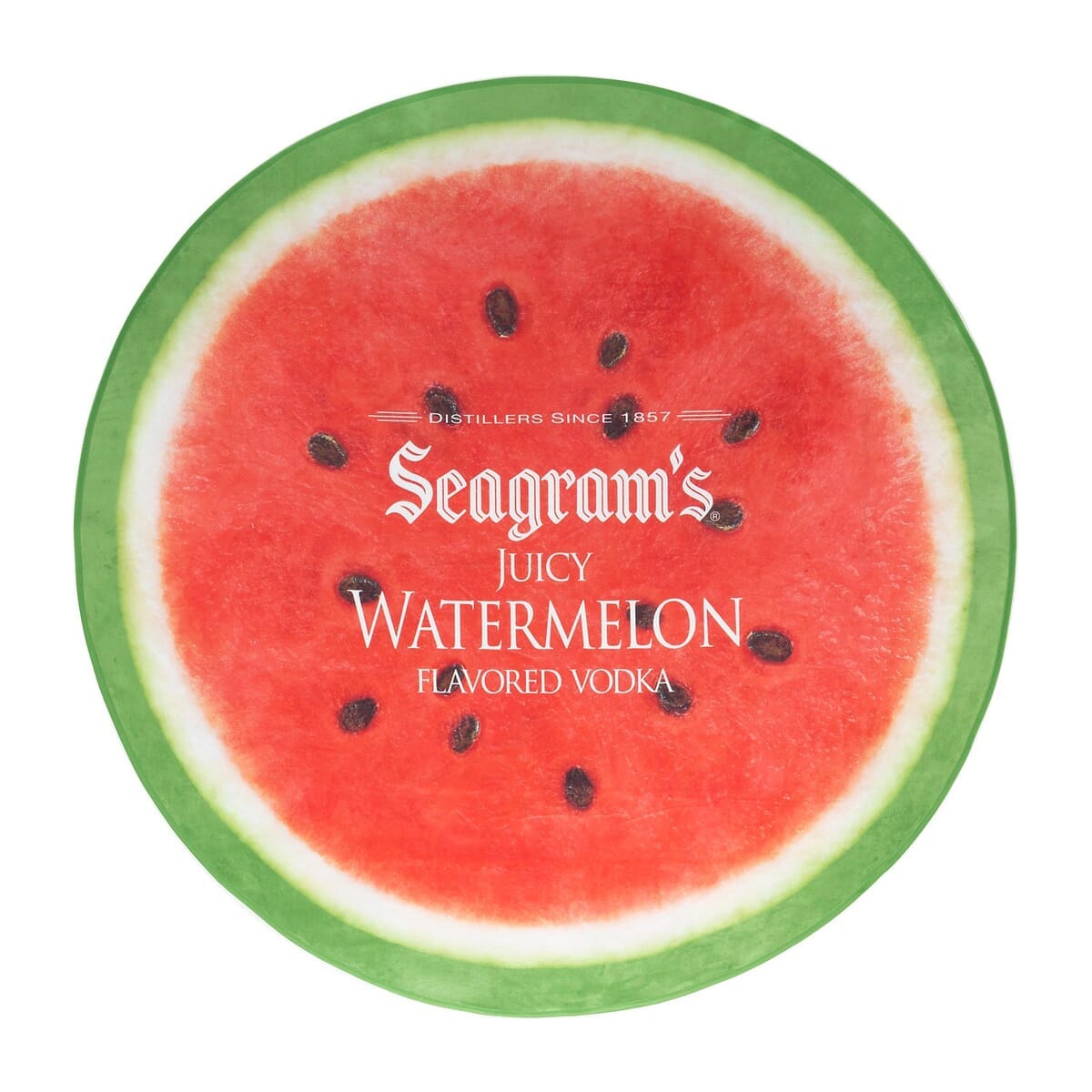 Round Subli-Plush Velour Beach Towel