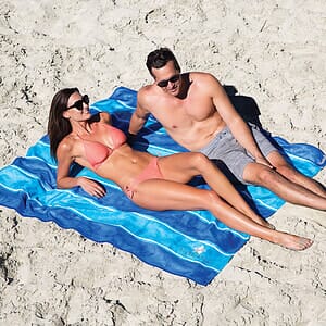 Cabana Stripe Microfiber Beach Towel 4-2