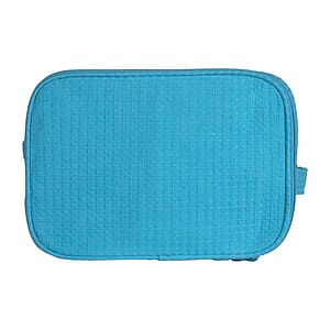 Waffle Weave Large Cosmetic Bag