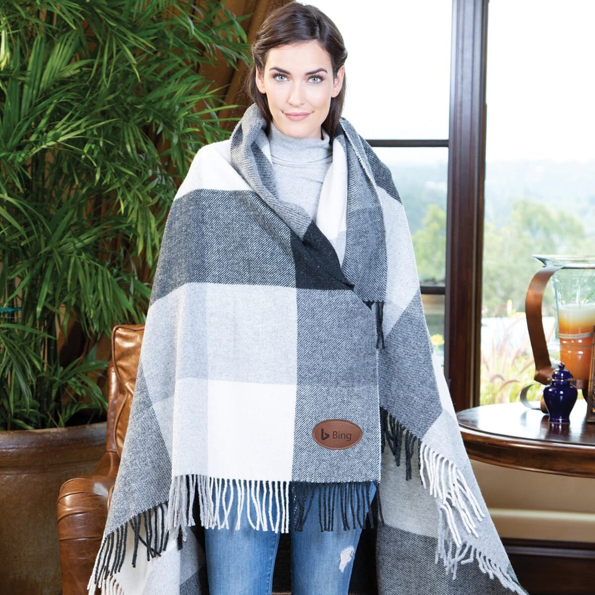 Yorkshire Plaid Wool Blanket