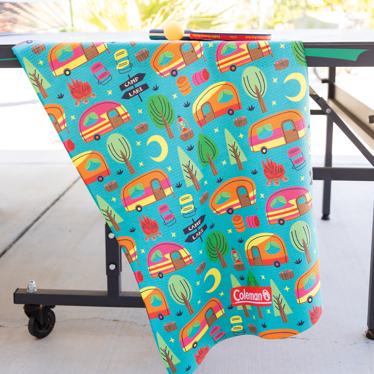 Oversized Subli Waffle Fitness Towel