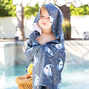 Kids hooded beach towel (Not Sewn)